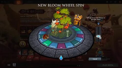 Dota 2 play New Bloom 2020 event to win FREE wheel spin!!!