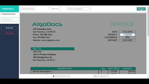 Extract text from pdf or scanned documents using AlgoDocs - Part 1
