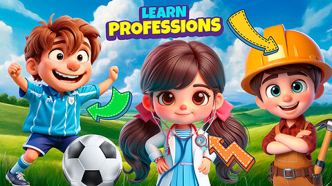 Learn Professions for Kids, What you want to be when you grow up?