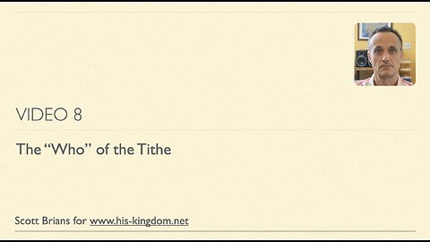 The Tithe as a Foreshadowing of the Messiah: Video 08 - Who brings the tithe?