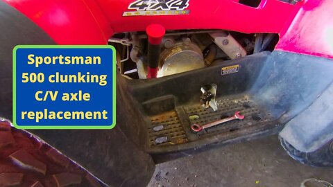 How To Fix An ATV That Is Clicking When Turning. Sportsman 500 700