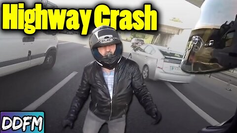 2 Bad Motorcycle Crashes, 1 BIG Lesson (Lane Splitting Motorcycle Crash)