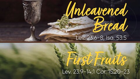 The JEWISH FEASTS of UNLEAVENED BREAD and FIRST FRUITS | Guest: Richard Hill