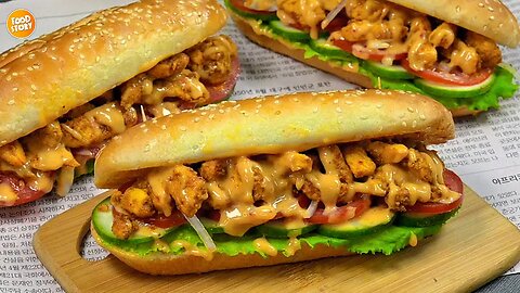 New Chicken SUBWAY Sandwich Recipe,Ramzan Recipe 2024