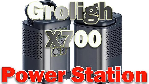 Groligh X700 Portable Power Station 662Wh LiFePo4 Battery Solar Generator Outdoor Off-grid Power
