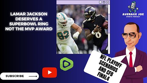 LaMar Jackson deserves to win a Superbowl not the MVP