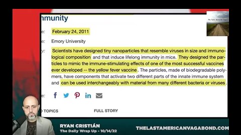 Nanoparticles And The Covid-19 Connection by Ryan Cristián - 10-18-22