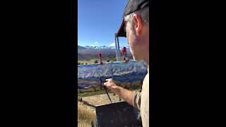2 Plein Air Canvases One Landscape Oil Painting