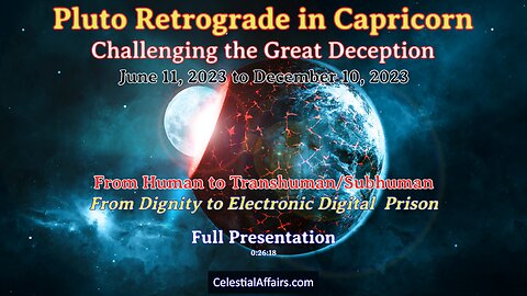 PLUTO RETROGRADE IN CAPRICORN: Full Presentation