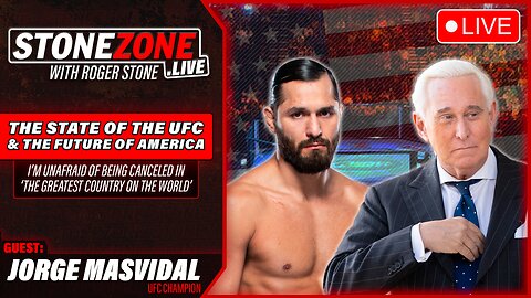 UFC Champ Jorge Masvidal Enters The StoneZONE to talk about the Sport and the Future of America