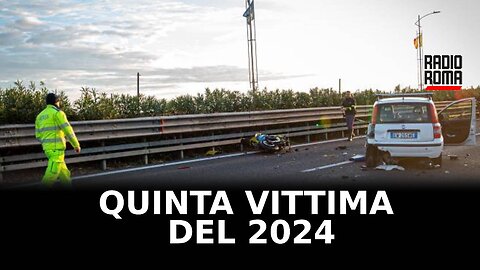 Quinta vittima del 2024 sulle strade di Roma