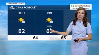 Sunny skies and warm temperatures Thursday