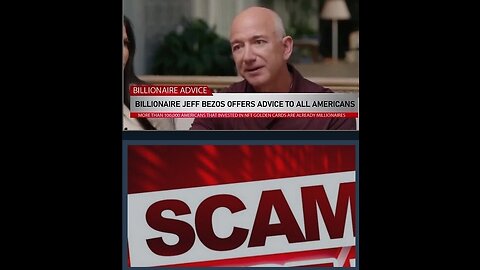 SCAMalert⚠️ FAKED Jeff Bezos AD for FRAUD Trump NFT Golden Card Official
