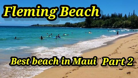Maui, Hawaii Fleming beach- Best beach in Maui June 2021