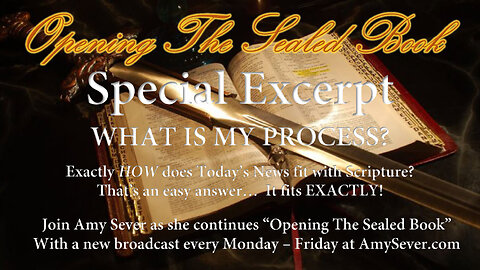 12/11 SPECIAL EXCERPT - What is My Process?