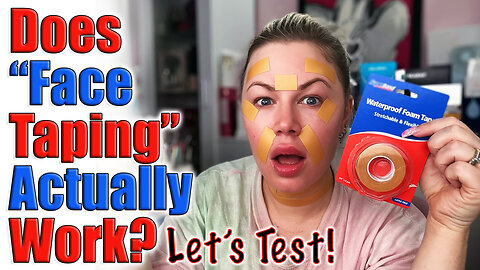 Does face Taping Actually Work? Let's Test! Wannabe Beauty Guru