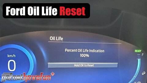 Ford Oil Life Reset Procedure (2022 Ford Escape) | AnthonyJ350