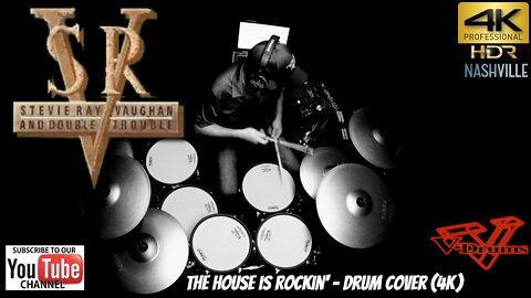 Stevie Ray Vaughan - The House Is Rockin' - Drum Cover
