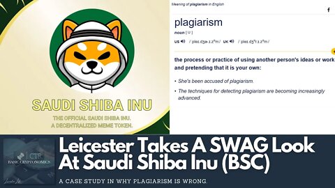 Leicester Takes A SWAG Look At Saudi Shiba Inu's Plagiarism