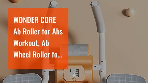 WONDER CORE Ab Roller for Abs Workout, Ab Wheel Roller for Core Workout, Rebound Abdominal Whee...