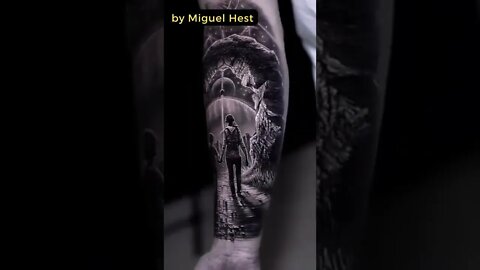 Stunning Tattoo by Miguel Hest #shorts #tattoos #inked #youtubeshorts