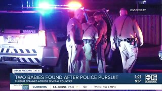 Two babies found after police pursuit