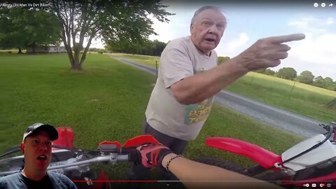 Reaction Video - Angry Old Man Vs Dirt Biker!! (2016 Moto Madness)