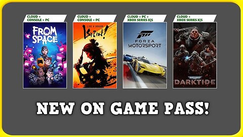 New Games for Game Pass