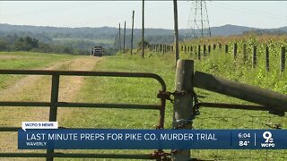 Last minute preparations being made before start of Pike County Massacre trial