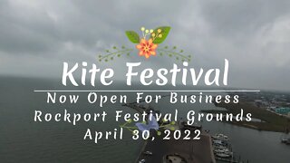 2022 City of Rockport Kite Festival Now Up and Flying - A Drone View Video #rockportkitefestival