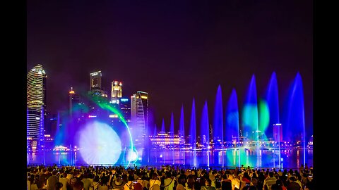 Light Show at marina bay