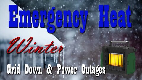 Emergency Winter Heat Prep ~ Dyna-Glo Grab & Go 18,000BTU ~ Indoor Emergency Heat
