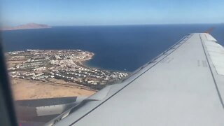 Nile Air Airbus A321 Landing Sharm El Sheikh Egypt