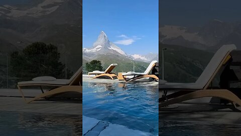 This 5 STAR luxury hotel in ZERMATT has the highest spa & pool in ALL OF EUROPE!