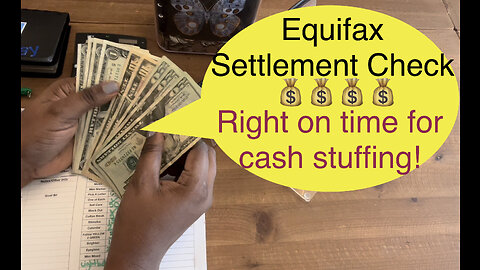 Cash stuffing settlement check | Low income budget | sinking funds