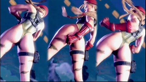 Viewing Classic Cammy Big Ass Booty in Slow motion Winning Pose in Game - SF6 (18+)