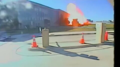 AA 77 Pentagon Crash Footage Upscaled to 4k and slowed 10x