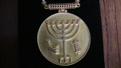 GOLD MENORAH MEDALLION DISCOVERY OF 2013 SAME YEAR MY ALMOND TREE SPROUTED & FLOOD!!