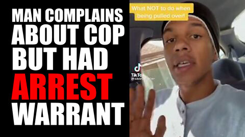 Man Complains About Cop but had ARREST Warrant