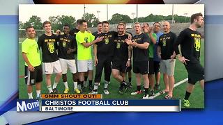 The Christos Football Club gives a Good Morning Maryland shout-out