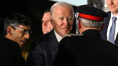 After a swift greet, Biden moves on from the UK PM to greet King's personal representative instead.