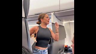 Woman Has Meltdown Over 'Not Real' Person On The Plane