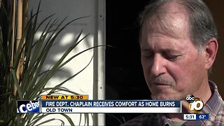 Fire chaplain loses home in fire