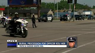 Officer Kou Her remembered for representation in Hmong community during procession