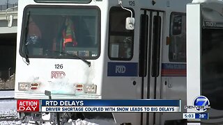 Snow sets RTD trains and buses back up to 30 minutes