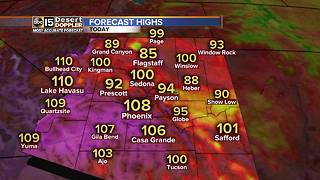 Monsoon storm chances stick around