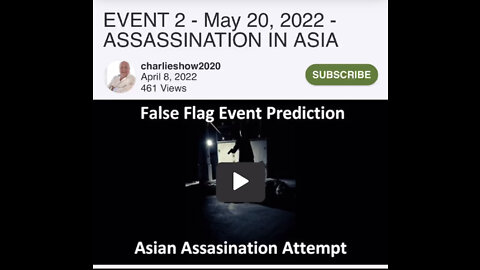 TSVN271 4.2022 Possible Event 2 May 20, 2022 Assassination In Asia With Charlie Ward
