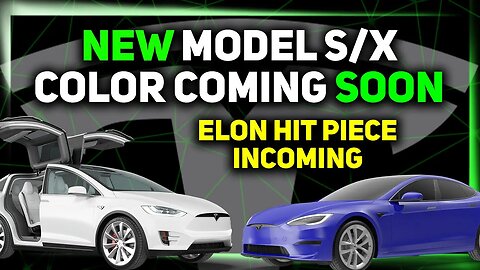 New Tesla Paint Color / China Sales Surprise / Elon Hit Piece Coming ⚡️