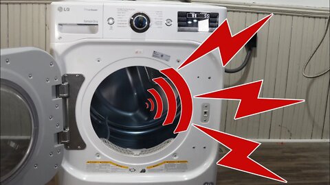 LG Dryer Noise - How to Find and Fix a Squeal, Squeak, or Bumping Noise!