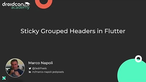CBC Sticky Grouped Headers in Flutter Preview